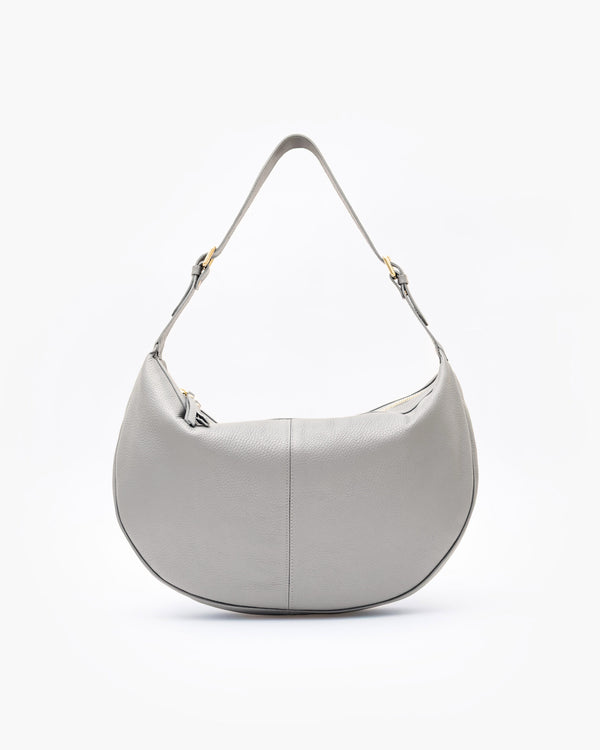 Borsa in pelle RACHEL grigio perla - LOVING BAGS