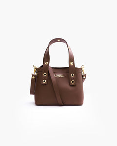 Borsa in pelle Maya MARRONE - LOVING BAGS