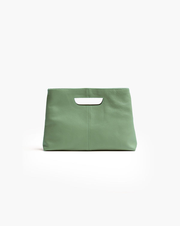 Borsa in pelle BABY GRACE verde salvia - LOVING BAGS