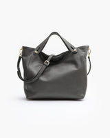 Borsa in pelle OLIVIA grigio chiaro - LOVING BAGS