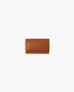 Portafoglio in pelle medio con patta cuoio - LOVING BAGS
