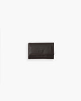 Portafoglio in pelle medio con patta marrone - LOVING BAGS