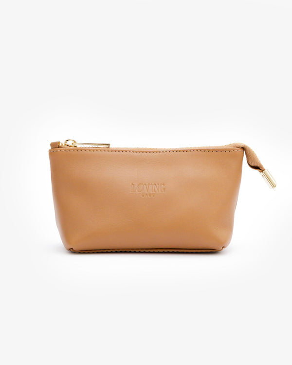 Beauty case in pelle NOAH - CAPPUCCINO