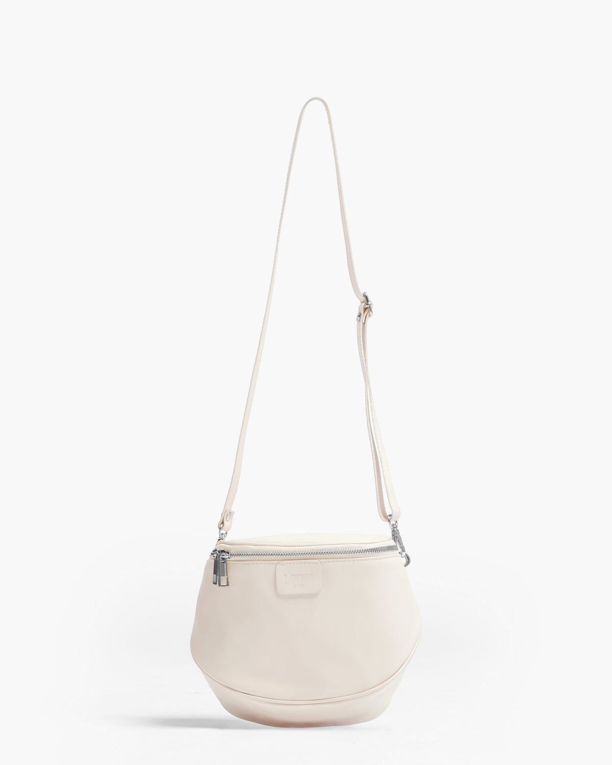Baby ISABELLA con tracolla in pelle LATTE - LOVING BAGS