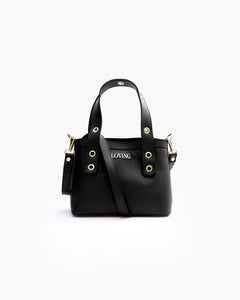 Borsa in pelle Maya NERA- LOVING BAGS