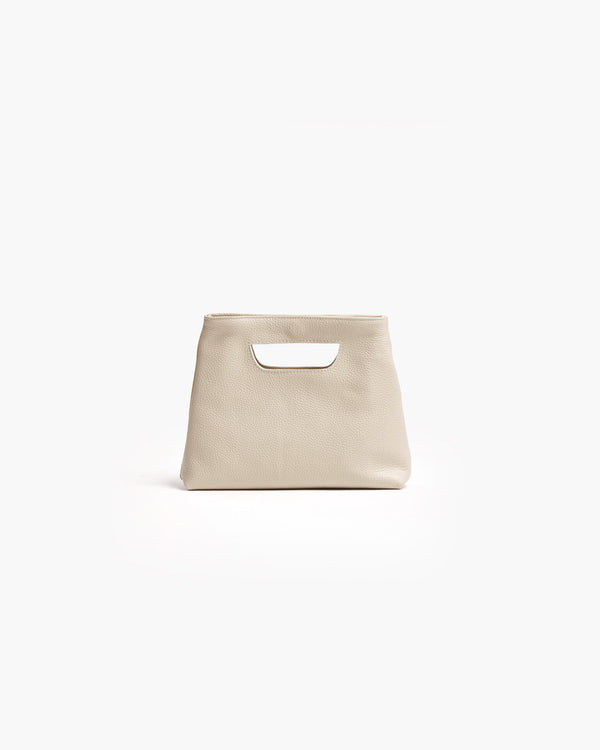 Borsa in pelle NANO GRACE latte - LOVING BAGS