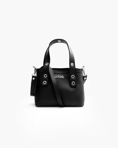 Borsa in pelle Maya NERA- LOVING BAGS