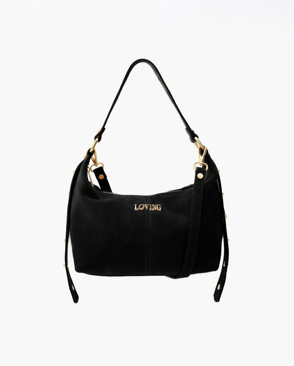 Carrie suede NERA - LOVING BAGS