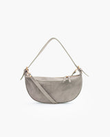 Borsa in suede RACHEL MIGNON tortora - LOVING BAGS