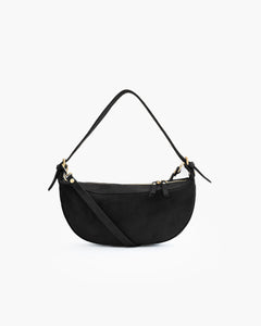 Borsa in suede RACHEL MIGNON nera - LOVING BAGS