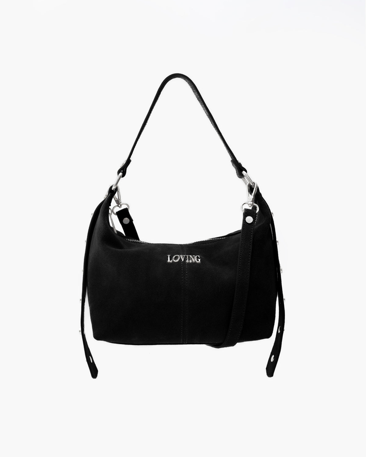 Carrie suede NERA - LOVING BAGS