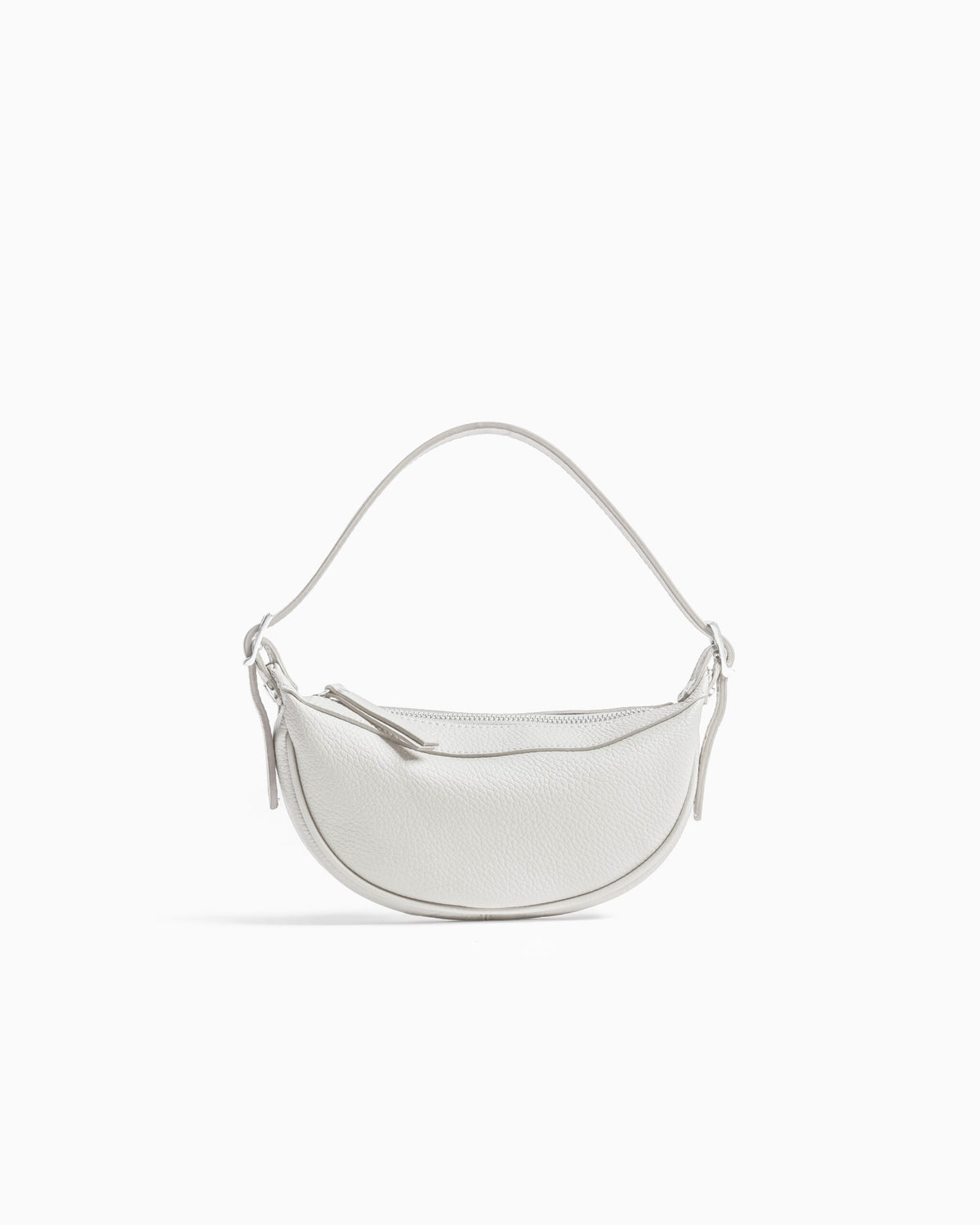 Borsa in pelle RACHEL NANO grigio perla - LOVING BAGS
