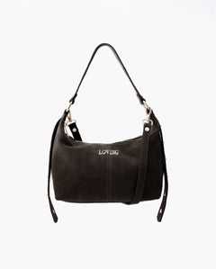 Carrie suede TESTA DI MORO - LOVING BAGS