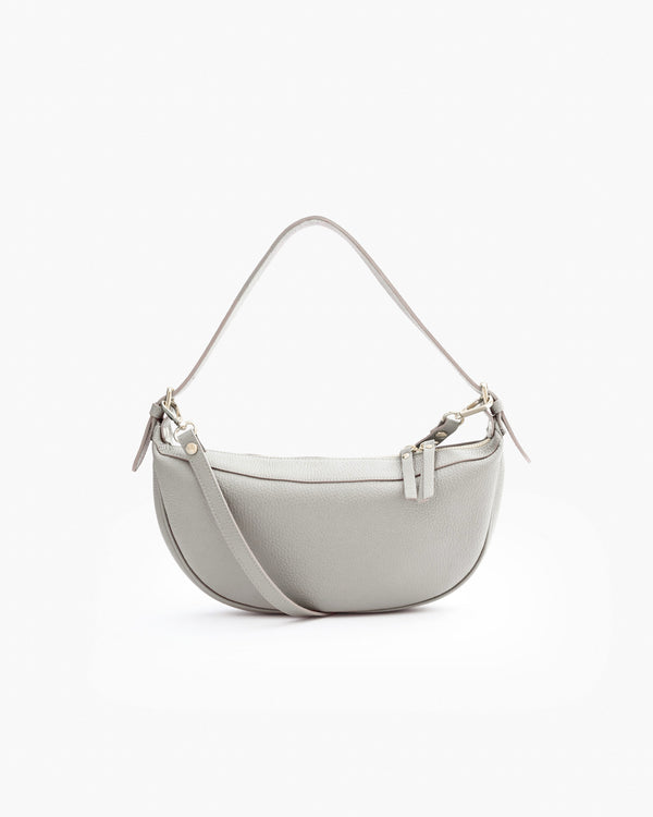 Borsa in pelle RACHEL MIGNON grigio perla - LOVING BAGS