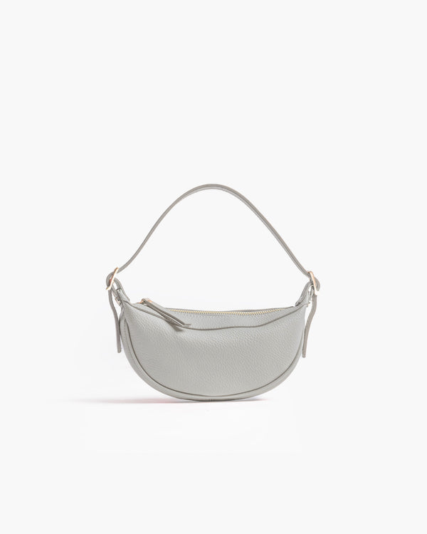 Borsa in pelle RACHEL NANO grigio perla - LOVING BAGS