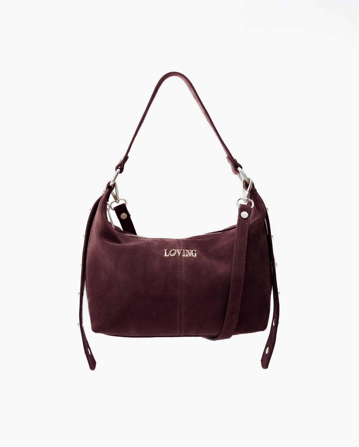 Carrie suede BORDEAUX - LOVING BAGS