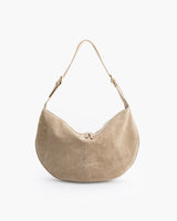 Borsa in suede RACHEL beige - LOVING BAGS