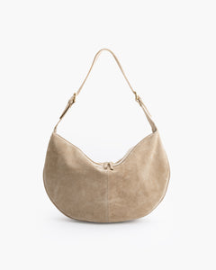 Borsa in suede RACHEL beige - LOVING BAGS