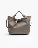 Borsa in pelle OLIVIA tortora - LOVING BAGS
