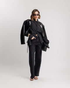 Jeans straight NERO CARBONE - 9334