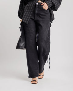 Jeans straight NERO CARBONE - 9334