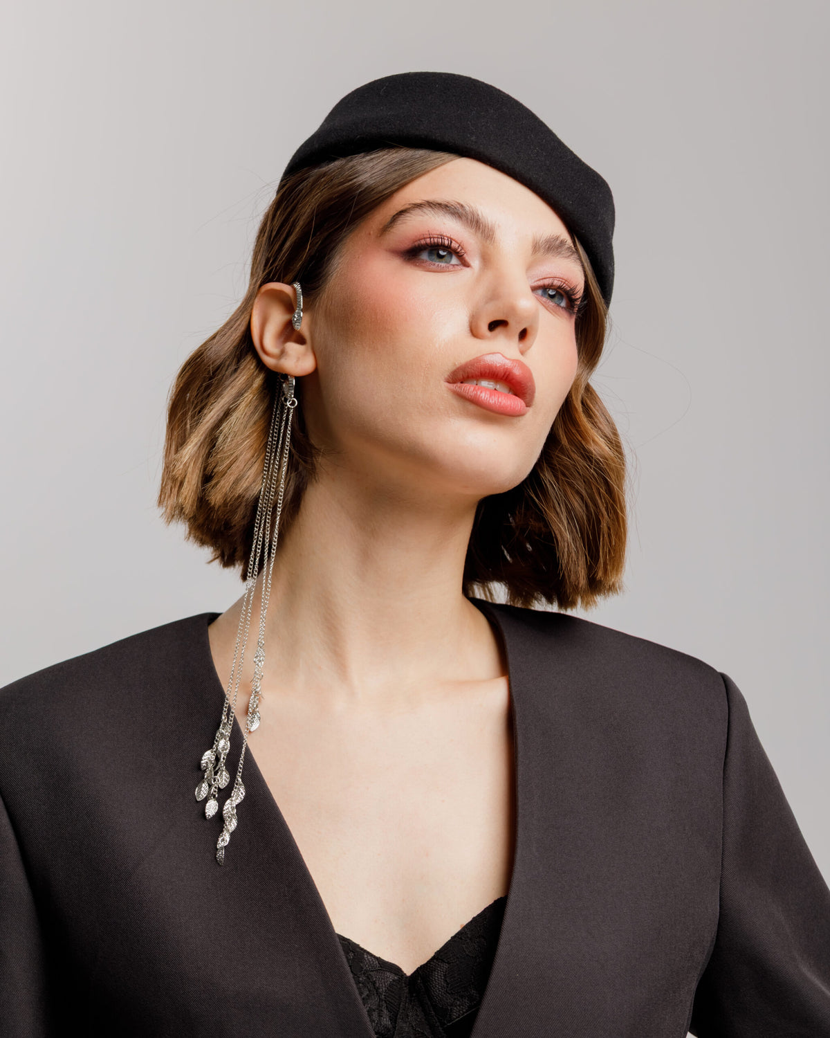 Ear-cuff snake con pendenti - DO82688