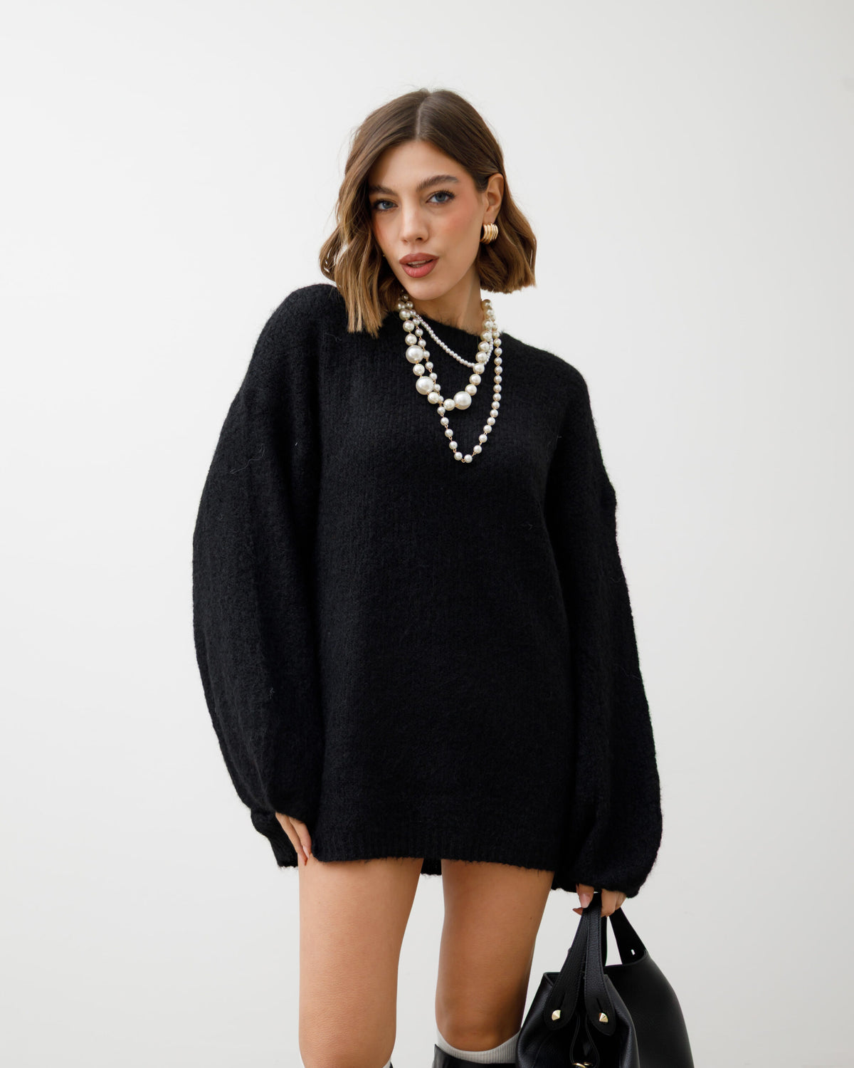 Maglione in lana oversize - PL12272