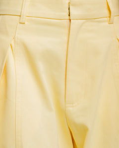 Pantaloni ampi in cotone GIALLO - P12688
