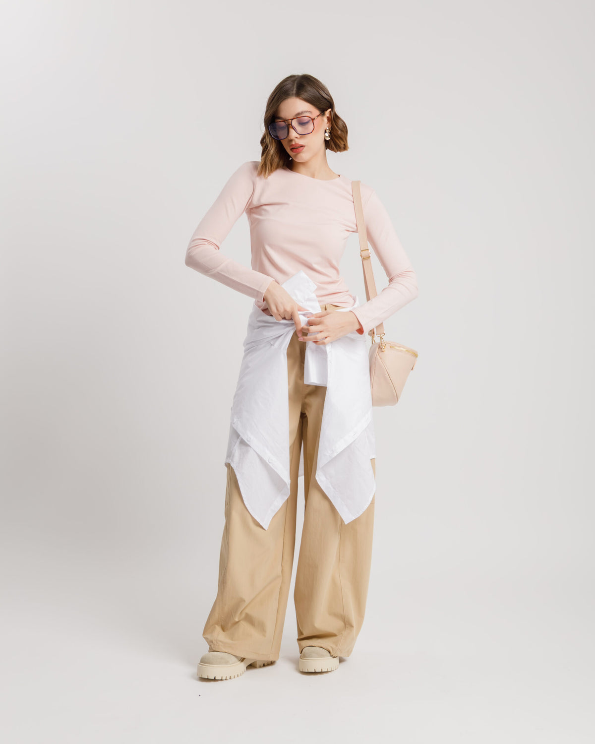 Pantaloni barrel con tasche  - CHB8753