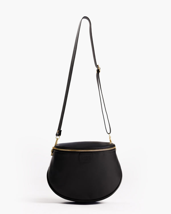Borsa ISABELLA con tracolla in pelle NERA - LOVING BAGS