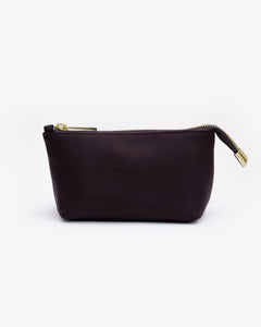 Beauty case in pelle NOAH - PRUGNA
