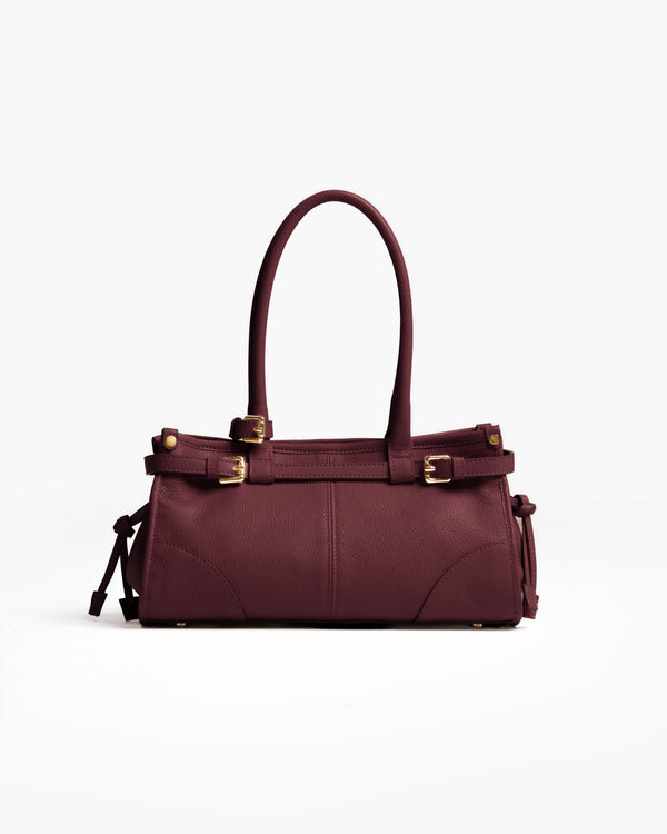 Borsa in pelle VIVIENNE bordeuax - LOVING BAGS
