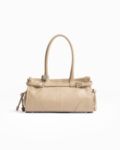 Borsa in pelle VIVIENNE beige - LOVING BAGS