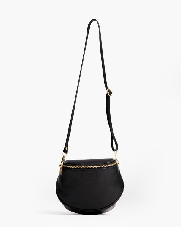Baby ISABELLA con tracolla in pelle NERA - LOVING BAGS