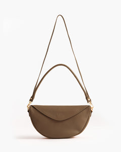 Borsa in pelle BRENDA Taupe - LOVING BAGS