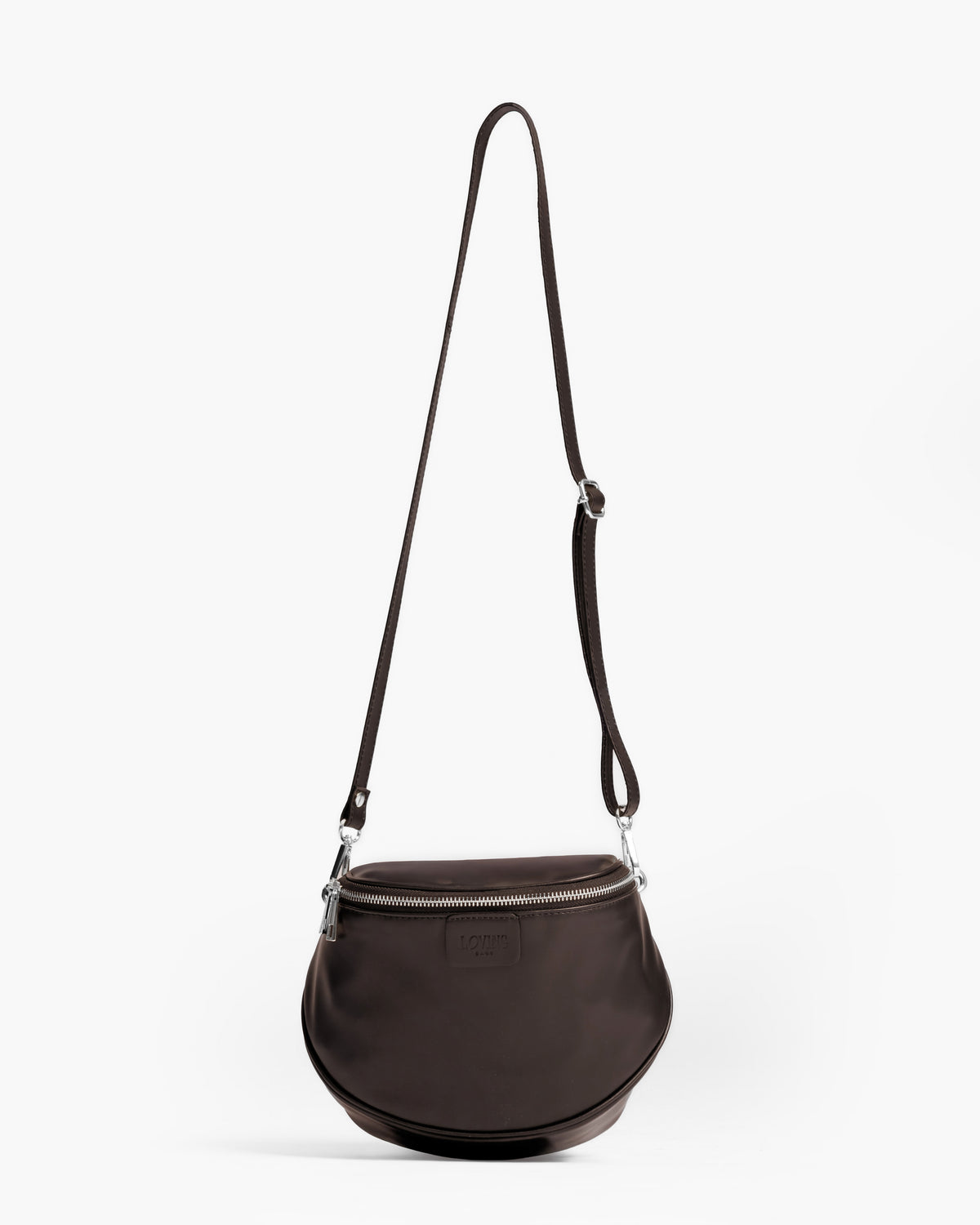 Baby ISABELLA con tracolla in pelle TESTA DI MORO - LOVING BAGS
