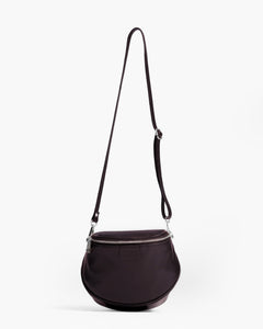 Baby ISABELLA con tracolla in pelle PRUGNA - LOVING BAGS