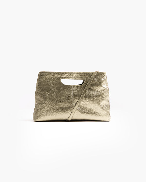 Sac en cuir BABY GRACE METAL platine - LOVING BAGS
