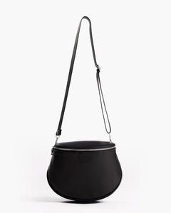 Borsa ISABELLA con tracolla in pelle NERA - LOVING BAGS