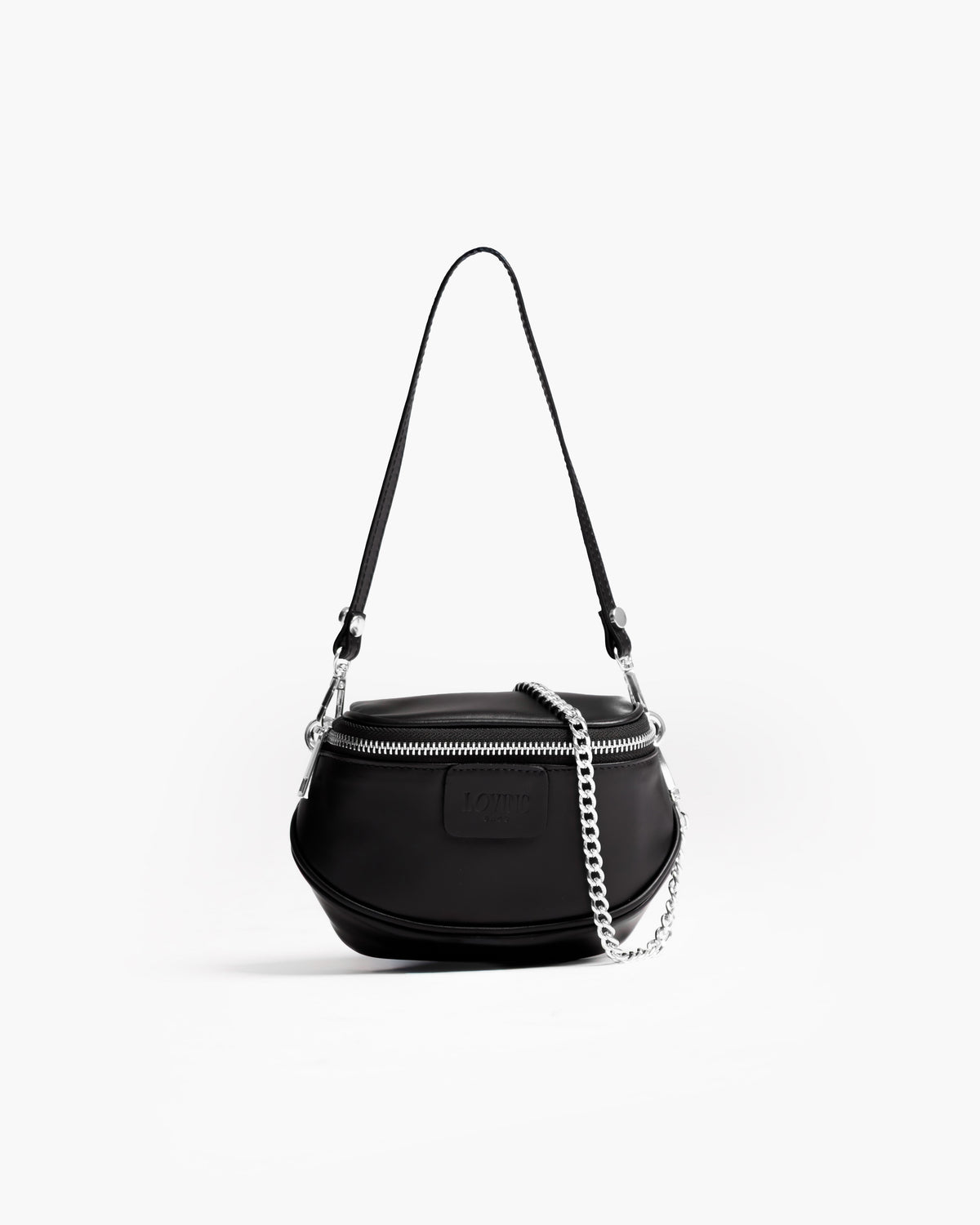Borsa ISABELLA micro con manico in pelle NERA  - LOVING BAGS
