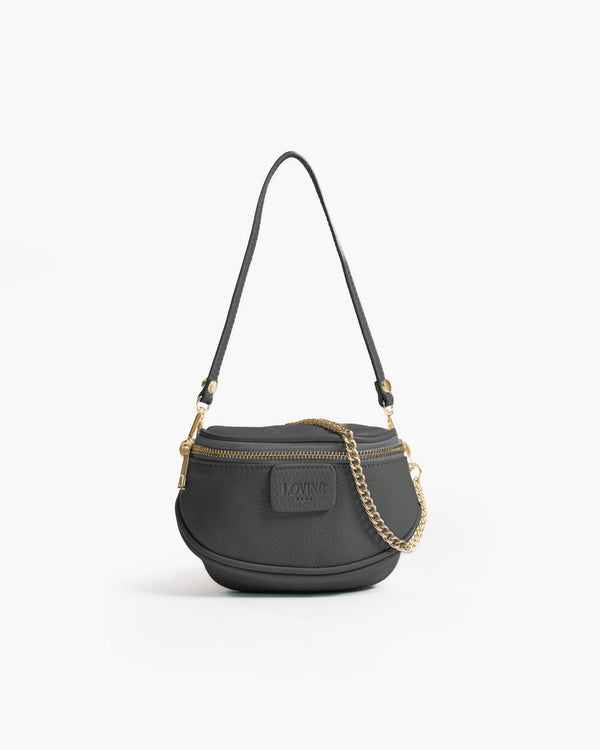 Borsa NEW ISABELLA micro grigio cenere  - LOVING BAGS