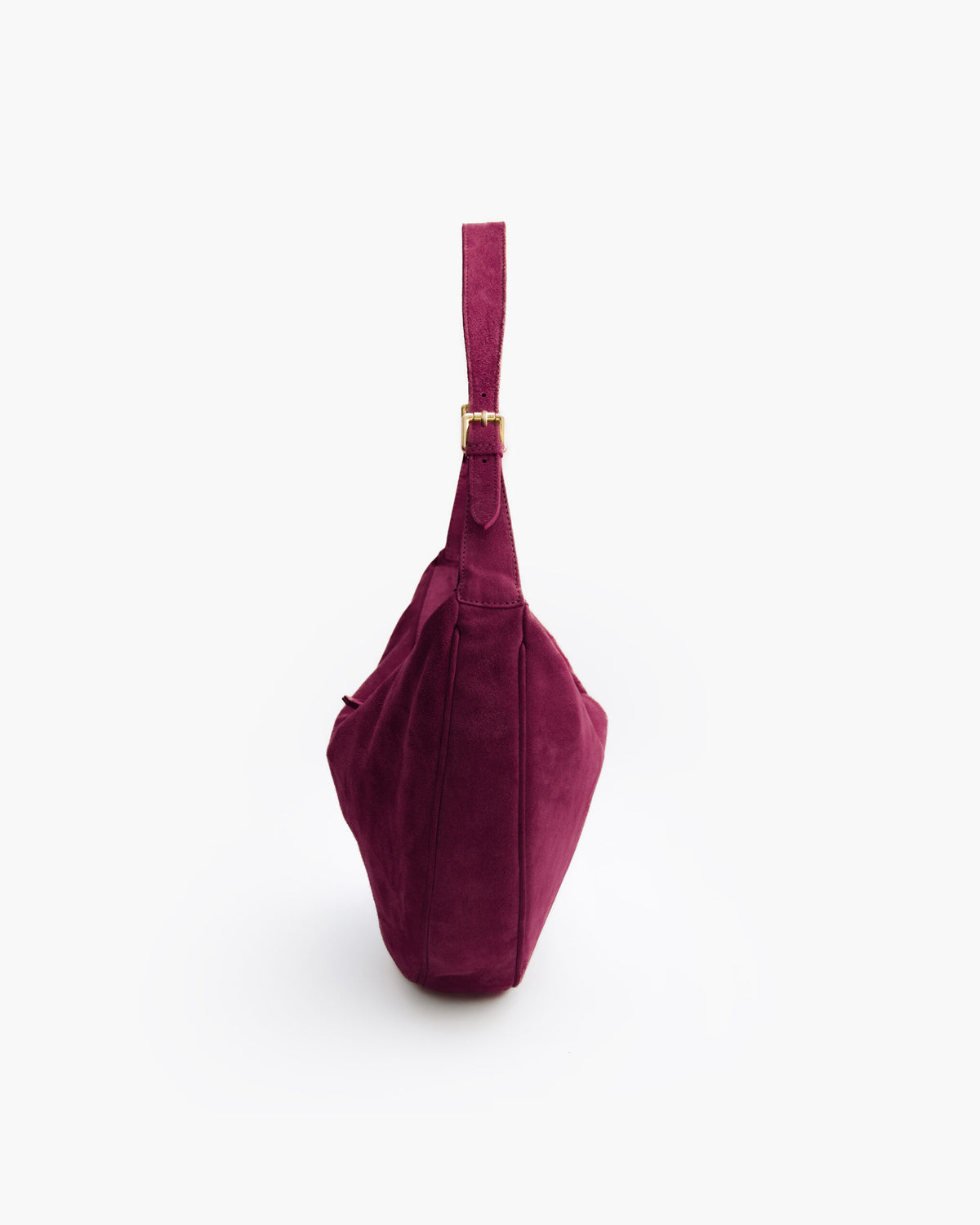 Borsa in suede RACHEL prugna - LOVING BAGS
