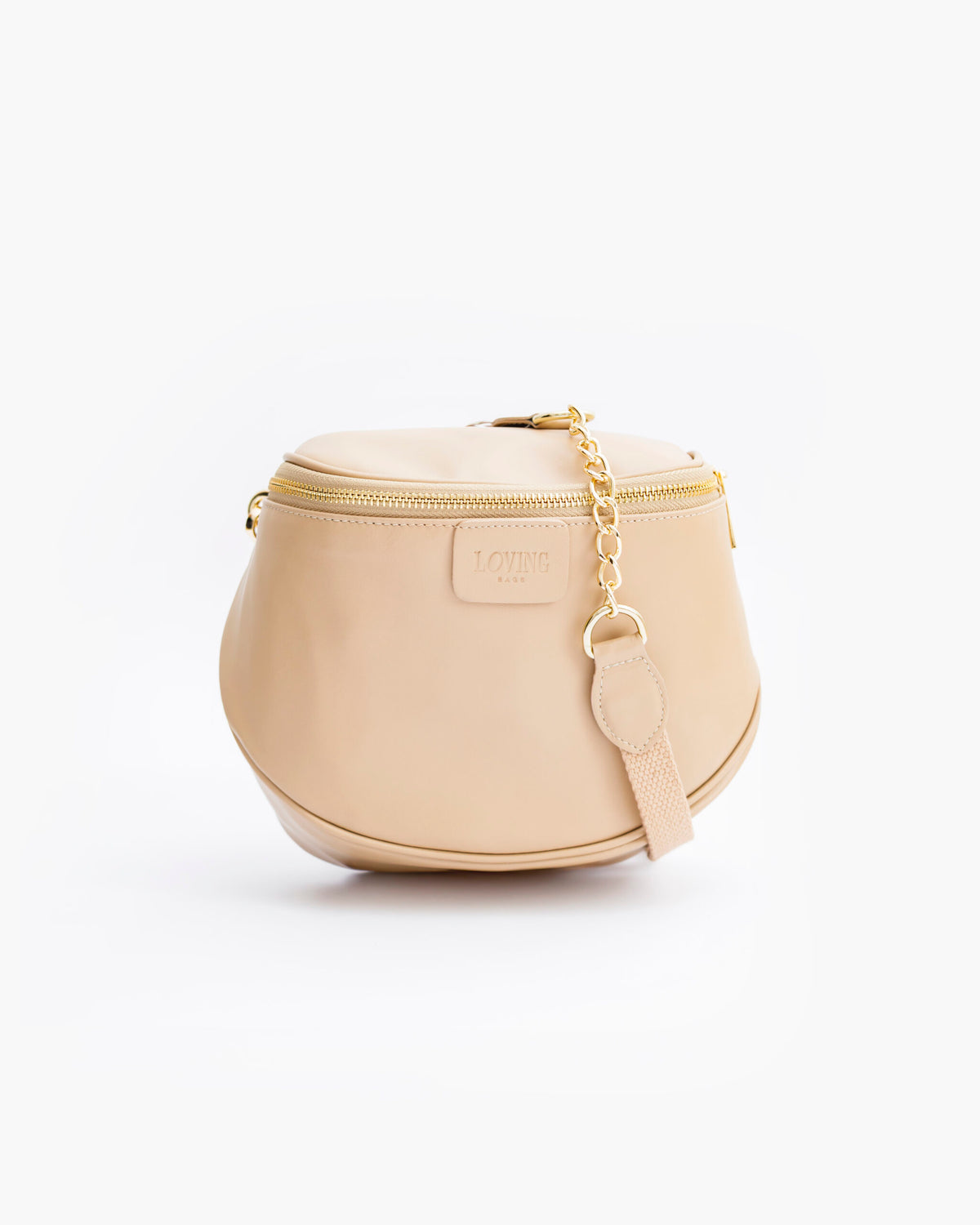 Baby ISABELLA borsa in pelle NUDE - LOVING BAGS