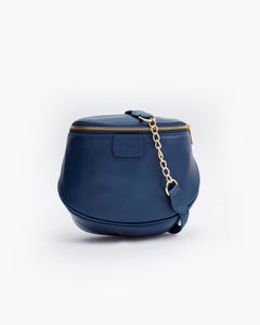 Baby ISABELLA borsa in pelle BLU NAVY - LOVING BAGS