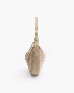 Borsa in suede RACHEL beige - LOVING BAGS