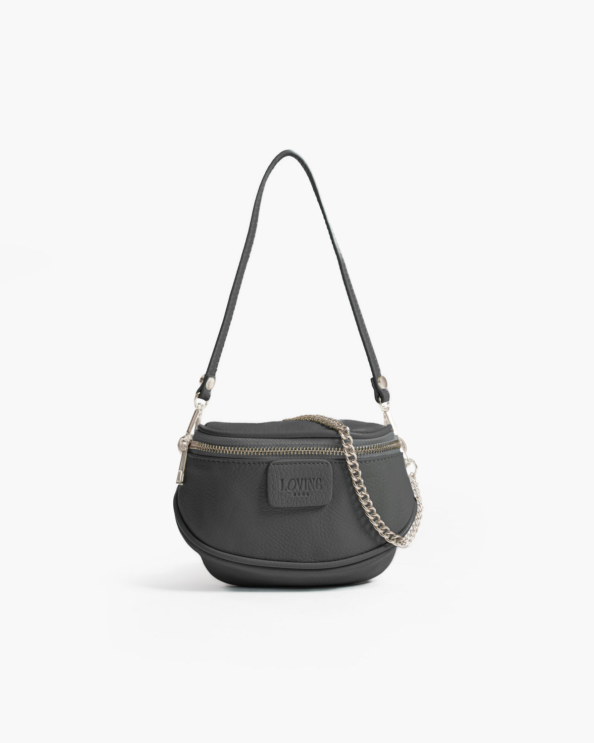 Borsa NEW ISABELLA micro grigio cenere  - LOVING BAGS