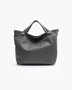 Borsa in pelle OLIVIA grigio chiaro - LOVING BAGS
