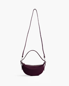 Borsa in pelle RACHEL NANO bordeaux - LOVING BAGS