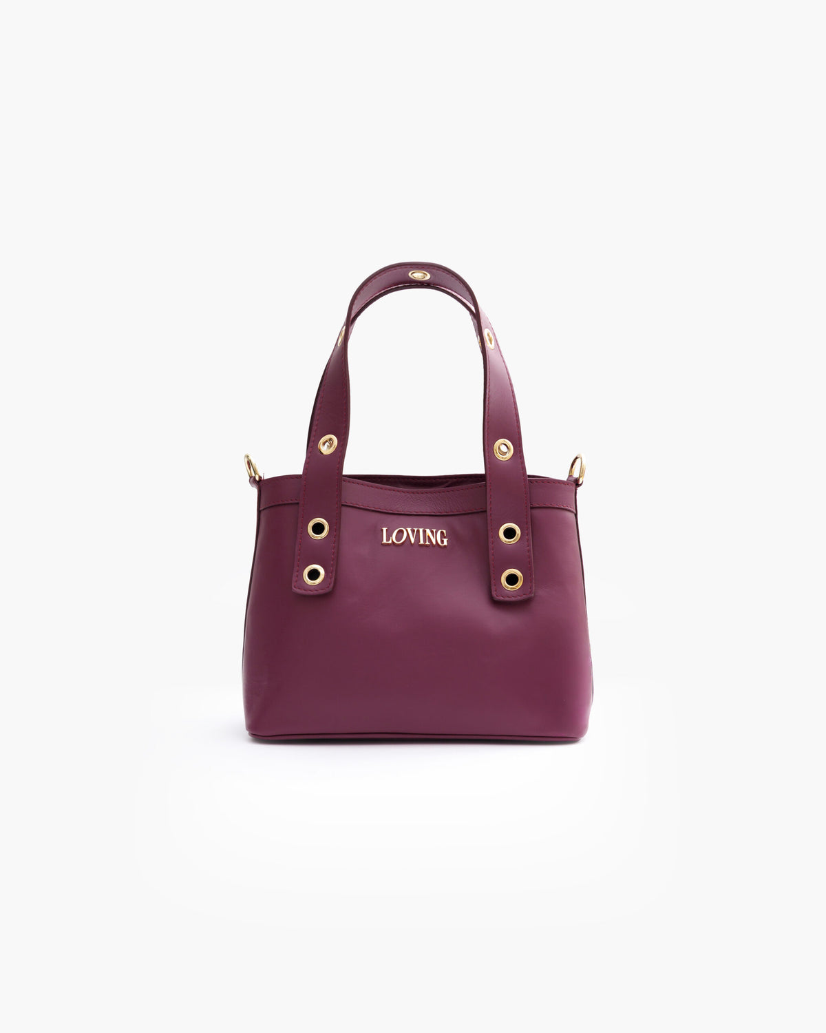 Borsa in pelle Maya PRUGNA - LOVING BAGS