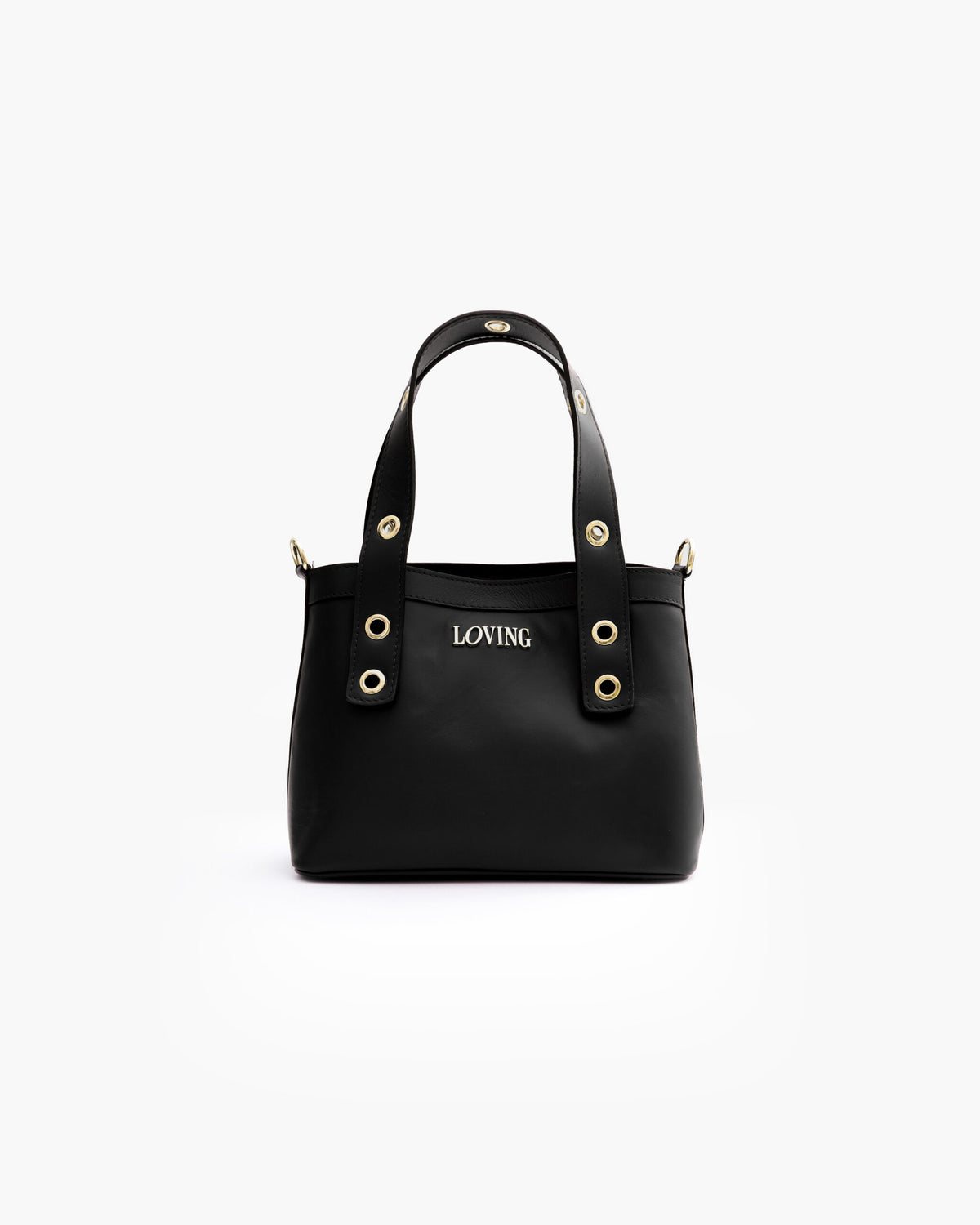 Borsa in pelle Maya NERA- LOVING BAGS